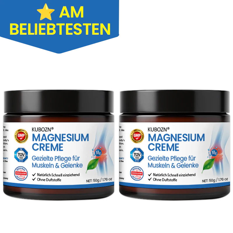 KUBOZN® Magnesium Creme – Spürbare Pflege & Entlastung für Muskeln & Gelenke | Hergestellt in Deutschland - Image 6