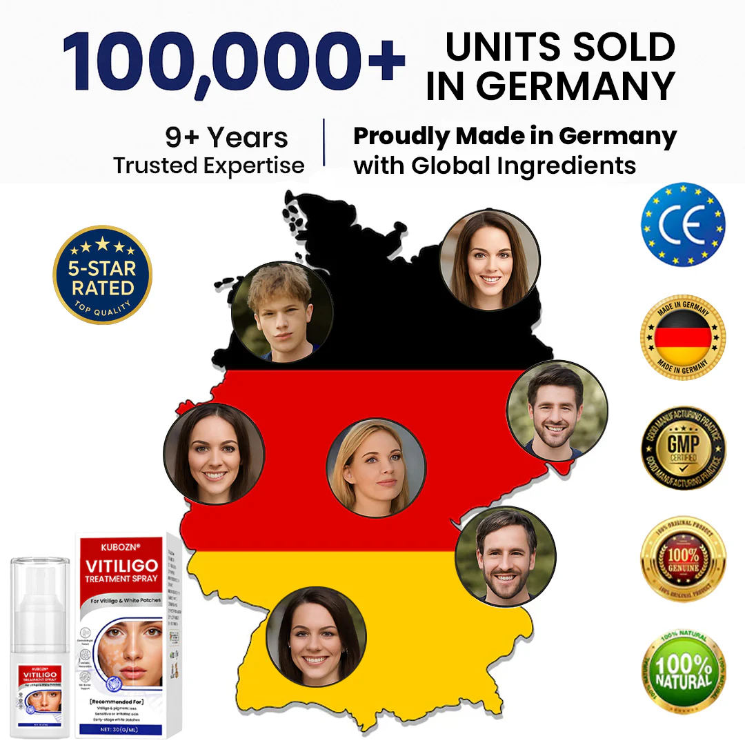 KUBOZN® Spray gegen Vitiligo — Dermatologisch getestet, pflanzlich & steroidfrei - Image 3